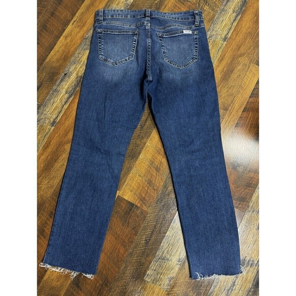 Joe's Jeans Womens Size 27 Blue Denim Stretch Mid Rise Flat Front Straight Leg - Picture 7 of 8